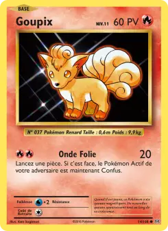 Photo carte Pokemon Goupix Évolutions 14/108