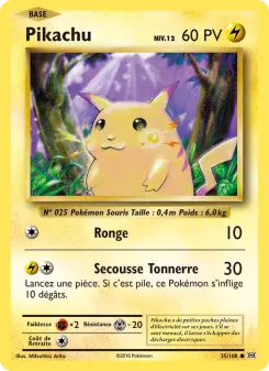 Photo carte Pokemon Pikachu Évolutions 35/108