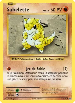 Photo carte Pokemon Sabelette Évolutions 54/108