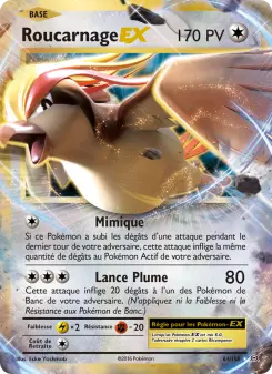 Photo carte Pokemon Roucarnage EX Évolutions 64/108