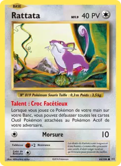Photo carte Pokemon Rattata Évolutions 66/108