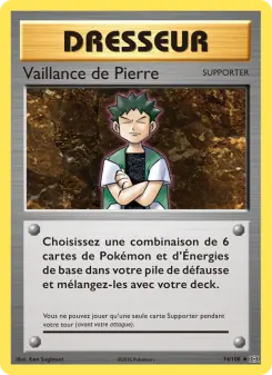 Carte Pokémon Vaillance de Pierre