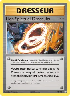 Photo carte Pokemon Lien Spirituel Dracaufeu Évolutions 75/108