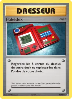 Photo carte Pokemon Pokédex Évolutions 82/108