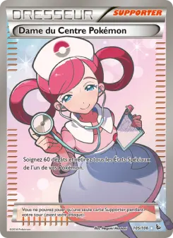 Carte Pokémon Dame du Centre Pokémon