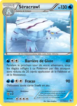 Carte Pokémon Séracrawl