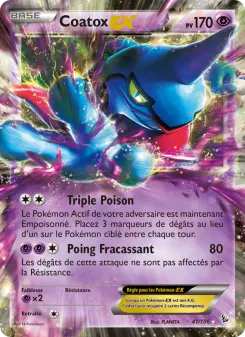 Carte Pokémon Coatox EX