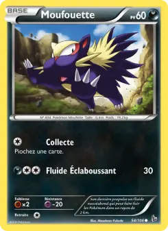 Photo carte Pokemon Moufouette Étincelles 54/106