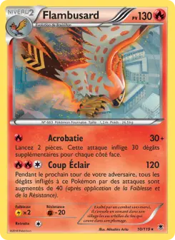 Carte Pokémon Flambusard