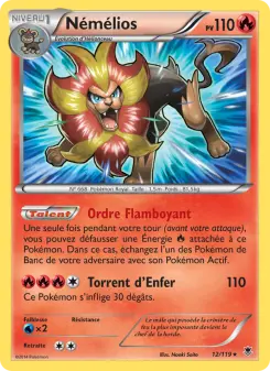 Carte Pokémon Némélios