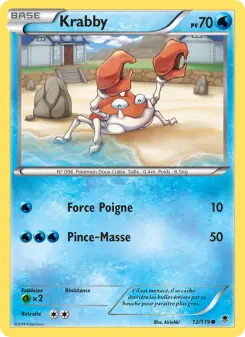Carte Pokémon Krabby