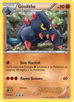 Carte Pokémon Géolithe