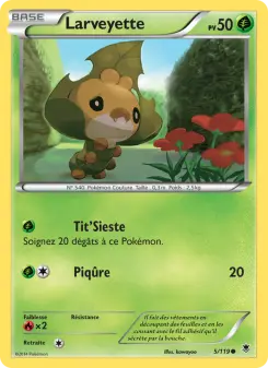 Carte Pokémon Larveyette
