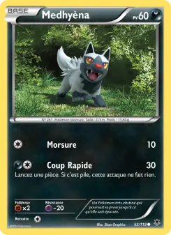 Photo carte Pokemon Medhyèna Vigueur Spectrale 53/119