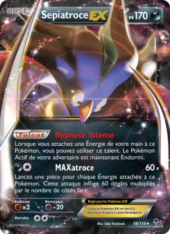 Carte Pokémon Sepiatroce EX