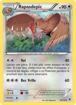 Photo carte Pokemon Rapasdepic Vigueur Spectrale 79/119
