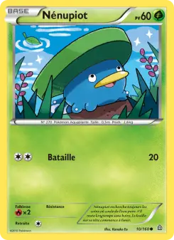 Photo carte Pokemon Nénupiot Primo-Choc 10/160