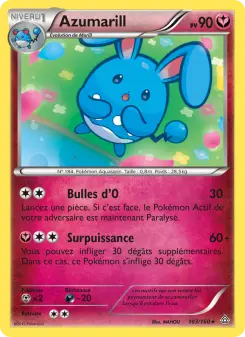 Photo carte Pokemon Azumarill Primo-Choc 103/160