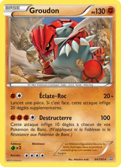 Photo carte Pokemon Groudon Primo-Choc 84/160
