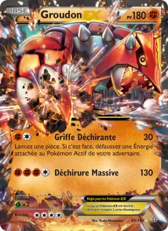 Photo carte Pokemon Groudon EX Primo-Choc 85/160