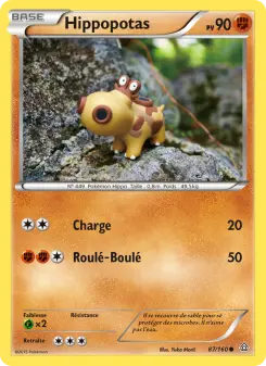 Carte Pokémon Hippopotas