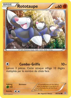 Carte Pokémon Rototaupe
