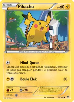 Photo carte Pokemon Pikachu Ciel Rugissant 20/108