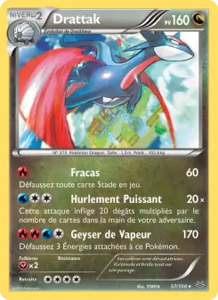 Photo carte Pokemon Drattak Ciel Rugissant 57/108