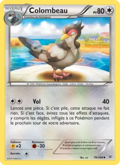 Carte Pokémon Colombeau