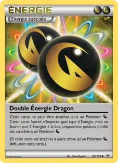 Photo carte Pokemon Double Énergie Dragon Ciel Rugissant 97/108