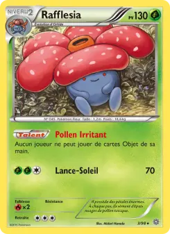Photo carte Pokemon Rafflesia Origines Antiques 3/98