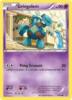 Carte Pokémon Gringolem