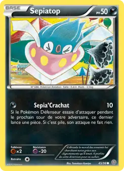 Carte Pokémon Sepiatop