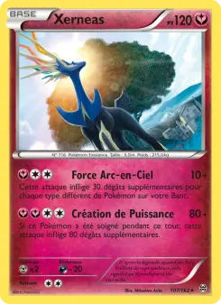 Photo carte Pokemon Xerneas Impulsion Turbo 107/162