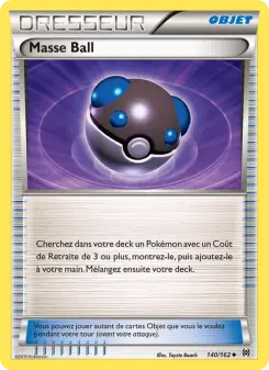 Photo carte Pokemon Masse Ball Impulsion Turbo 140/162