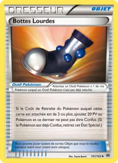 Photo carte Pokemon Bottes Lourdes Impulsion Turbo 141/162