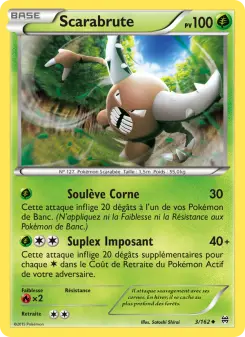 Photo carte Pokemon Scarabrute Impulsion Turbo 3/162
