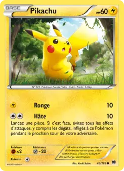 Photo carte Pokemon Pikachu Impulsion Turbo 48/162