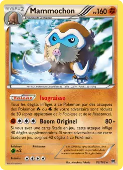 Carte Pokémon Mammochon