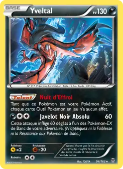 Photo carte Pokemon Yveltal Impulsion Turbo 94/162