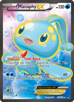 Carte Pokémon Manaphy EX