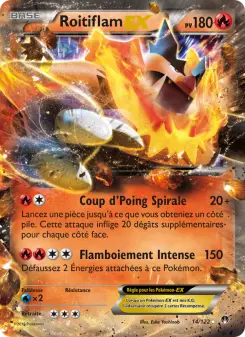 Carte Pokémon Roitiflam EX