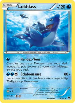 Photo carte Pokemon Lokhlass Rupture Turbo 28/122