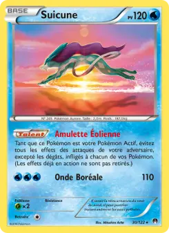 Photo carte Pokemon Suicune Rupture Turbo 30/122