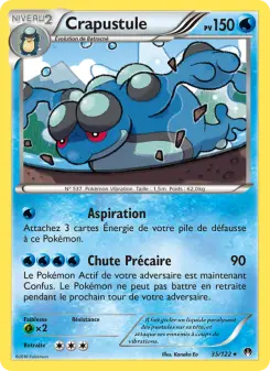 Photo carte Pokemon Crapustule Rupture Turbo 35/122