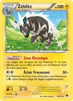 Carte Pokémon Zéblitz