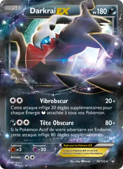 Photo carte Pokemon Darkrai EX Rupture Turbo 74/122