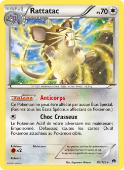 Photo carte Pokemon Rattatac Rupture Turbo 88/122
