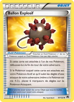 Carte Pokémon Ballon Explosif