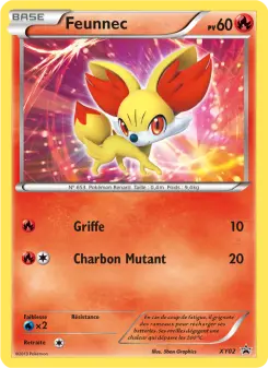 Photo carte Pokemon Feunnec Promo XY XY02/211